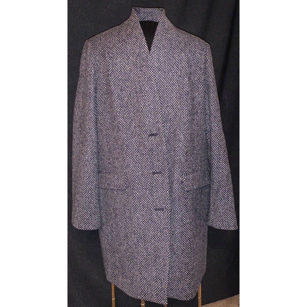 NEW J CREW Oversized Topcoat English Herringbone